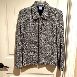 Lovely black & white jacket. Size 8